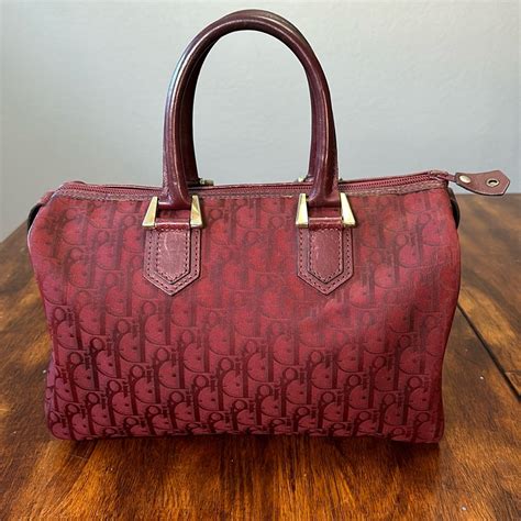 christina dior trotter bordeaux tote bag the real real|authentic dior tote bags.